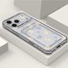 Insert the Card Small Flowers Pattern Case For iPhone 16 Pro Max Funda iPhone 17 Air 15 14 13 12 Pro Max 11 Silicone Cover