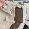 1316 Hearttap Socks Loose Fit Back Tab White Fashion Brand Socks