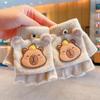 Writing Gloves New 6-10 Years Old Half Finger Gloves Thickened Cold-Proof Kids Knitted Mitten Warm Elastic Writing Gloves School
