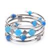 Bohemian Style Natural Turquoise Wrap Bracelet for Women - Multilayer Design