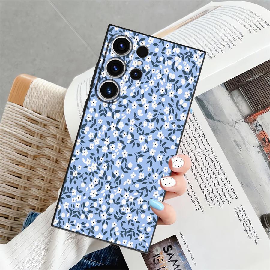 

Чехол для Samsung Galaxy S26 Ultra S10 S9 S21 FE Note 20 8 9 10 S24 S25 Plus S23 S20 Ultra Funda Чехол для телефона Красивый Цветочный Galaxy S25 Edge