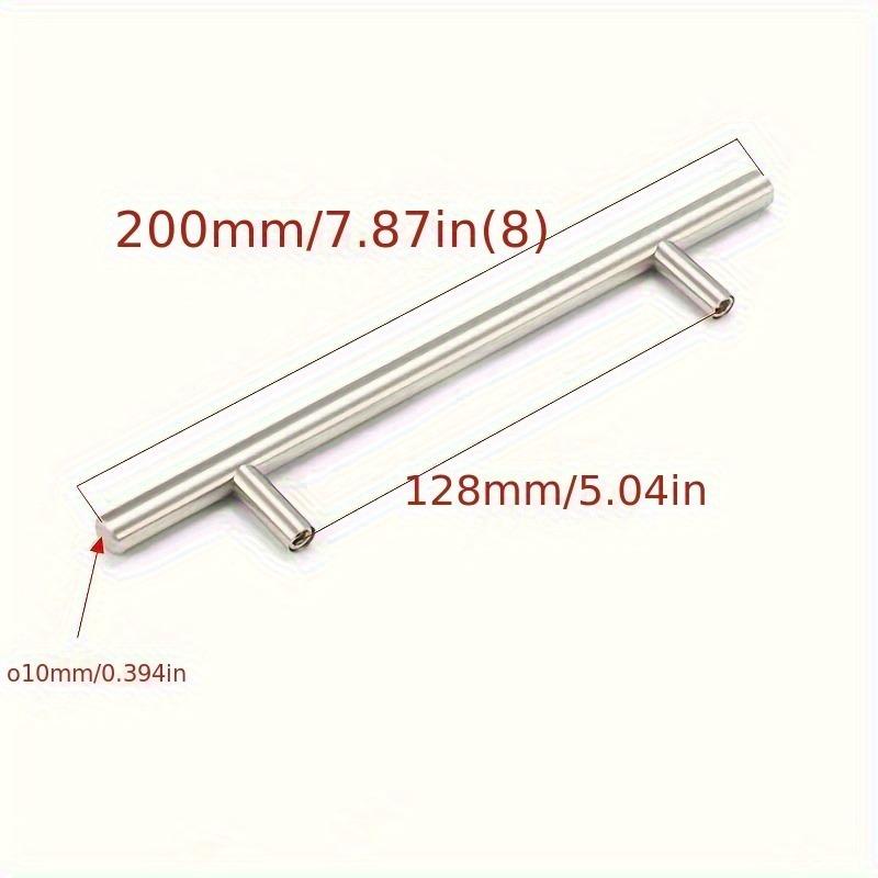 5 pezzi in acciaio inox T Bar maniglia manopola tirare cucina armadio cassetto porta armadio