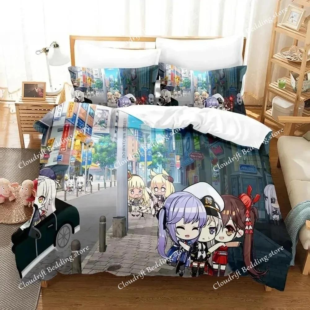 Azur Lane Art Bedding Set Single Twin Full Queen King Size Bed Set Adult Kid Bedroom Duvet cover Sets 3D Print bed sheet set026