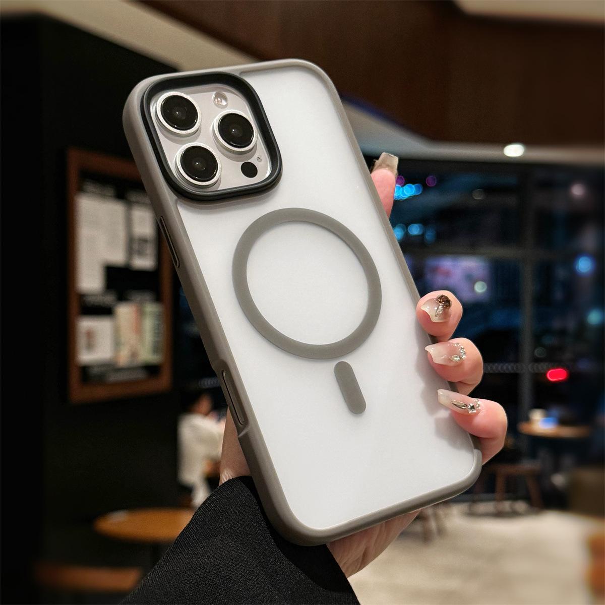 

Apple 16 Приятный для кожи Magsafe Сильное магнитное притяжение Подходит для IPhone 15pro Матовый чехол для мобильного телефона 13/14 Silen Max iPhone15plus