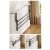 Carbon Steel Retractable Radiator Cloth Airer Wall Mounted Shoes Storage Rack  for Living Room