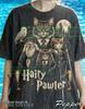 Hairy Pawter Wizard Cats Comfort Colors® Tshirt, Magic Tees, Funny Parody Sweater, Sorcerer Kitten Tanktop, Retro Vintage Spells Art