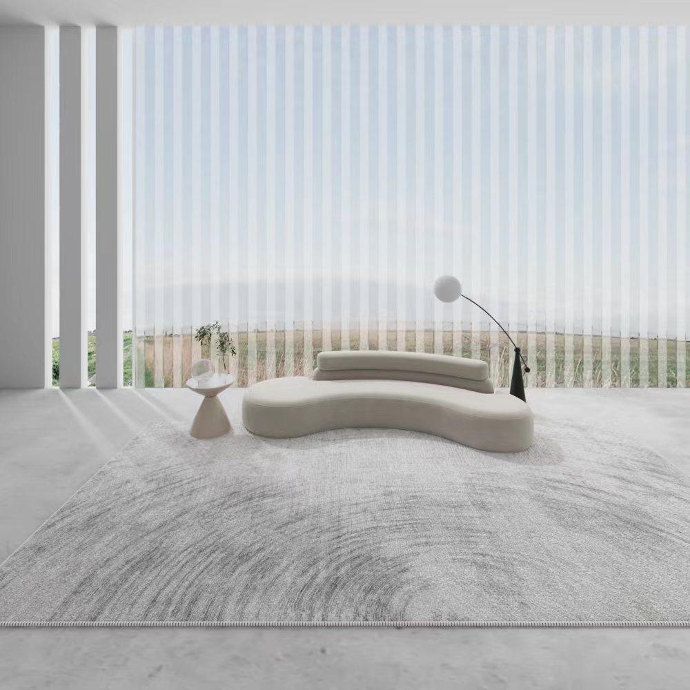 Wabi-Sabi Loop Pile Carpet: Non-Slip Floor Mat for Living Room, Light Luxury Coffee Table, and Bedroom Decor