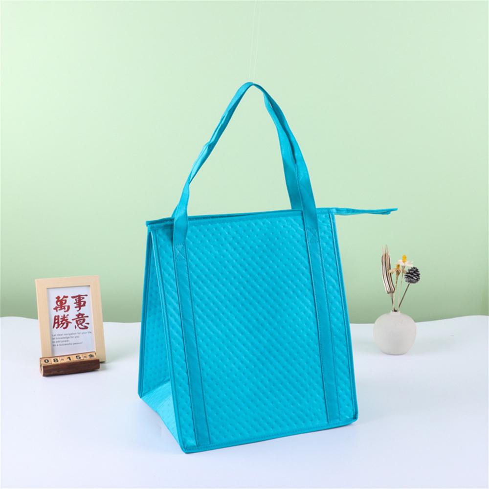 

1PC Portable Lunch Cooler Beer Delivery Bag Folding Insulation Picnic Ice Pack Food Tote Thermal Bag Drink Carrier Insulated Bag озеро синього кольору