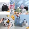Multi-functional Bubble Grid Oxford Fabric Thermal Lunch Bag With Waterproof Feature
