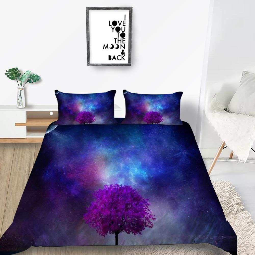 3D Printing Space Planet Printing Bedding Set Duvet Cover Home Bedding Bedding Bedding Bedding Bedding Bedroom Single/Double Bed Home Decoration