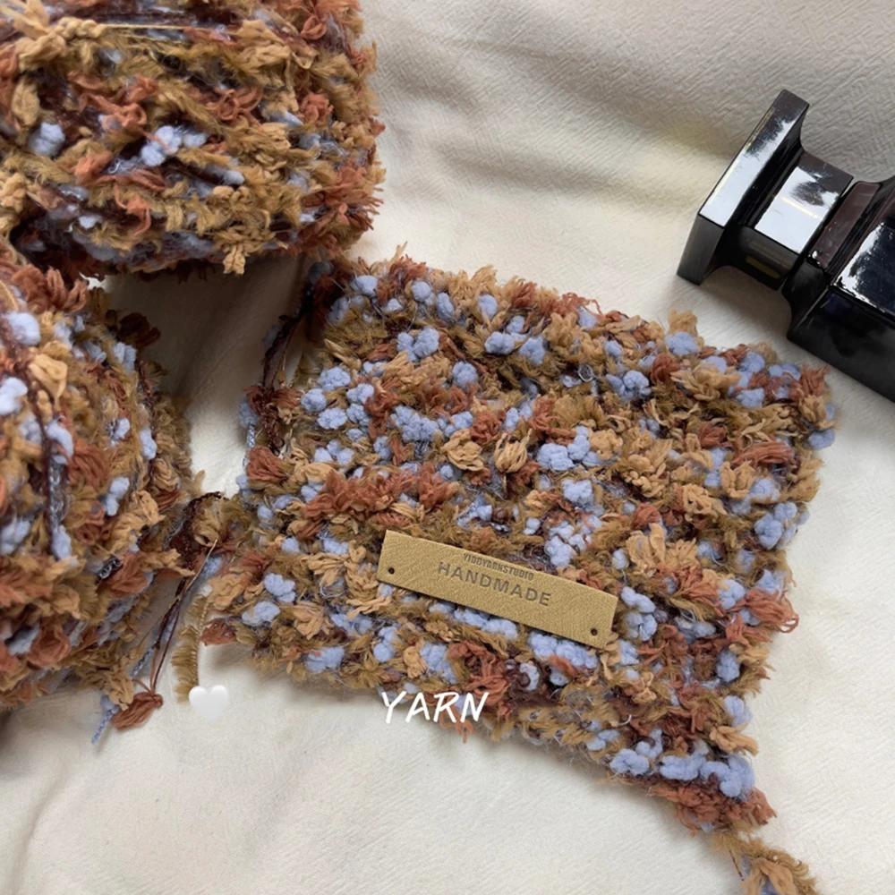 

100g Handmade Mixed Thread Wool Scarf Yarn Bag DIY Hair Clip Mobile Phone Case Decoration Yarn Ball Fresh Forest Rose Wool Yarn