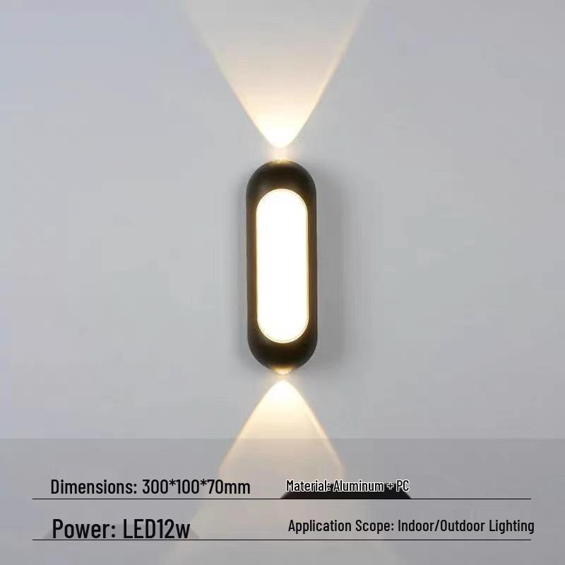 Nordic Outdoor Waterproof LED Wall Lamp for Courtyard or Indoor Use