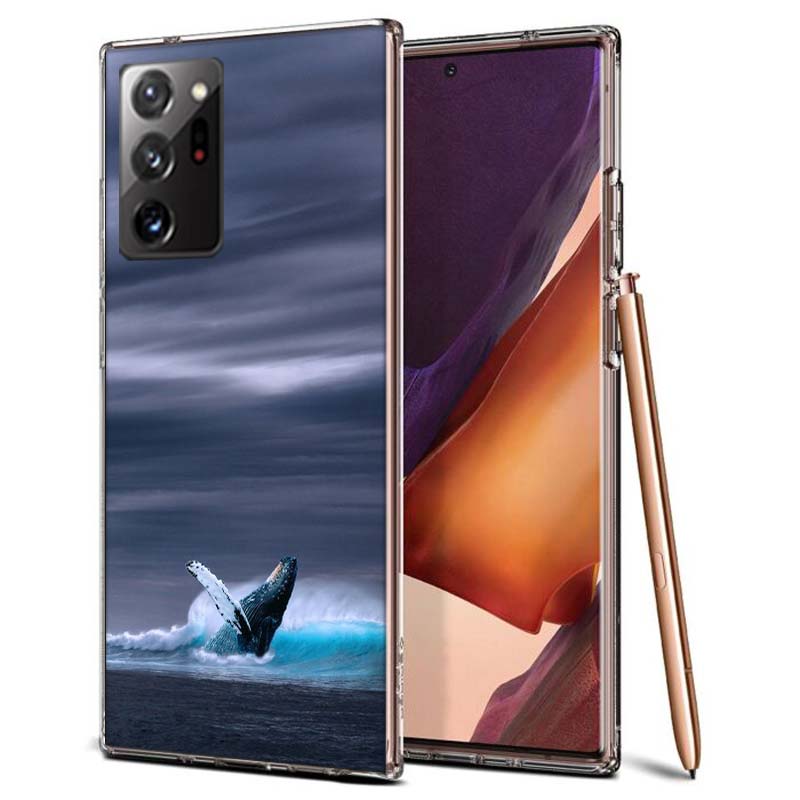 Whale Sea Giant Phone Case for Samsung A55 A35 A25 A15 A07 A05S A16 A17 A26 A36 A37 A56 A57 Galaxy Note 20 10 A50S A71 A51 A31 A