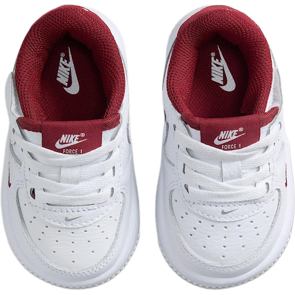 Nike Force 1 Low LV8 EasyOn TD White Team Red Baby Sneakers HF5511-100
