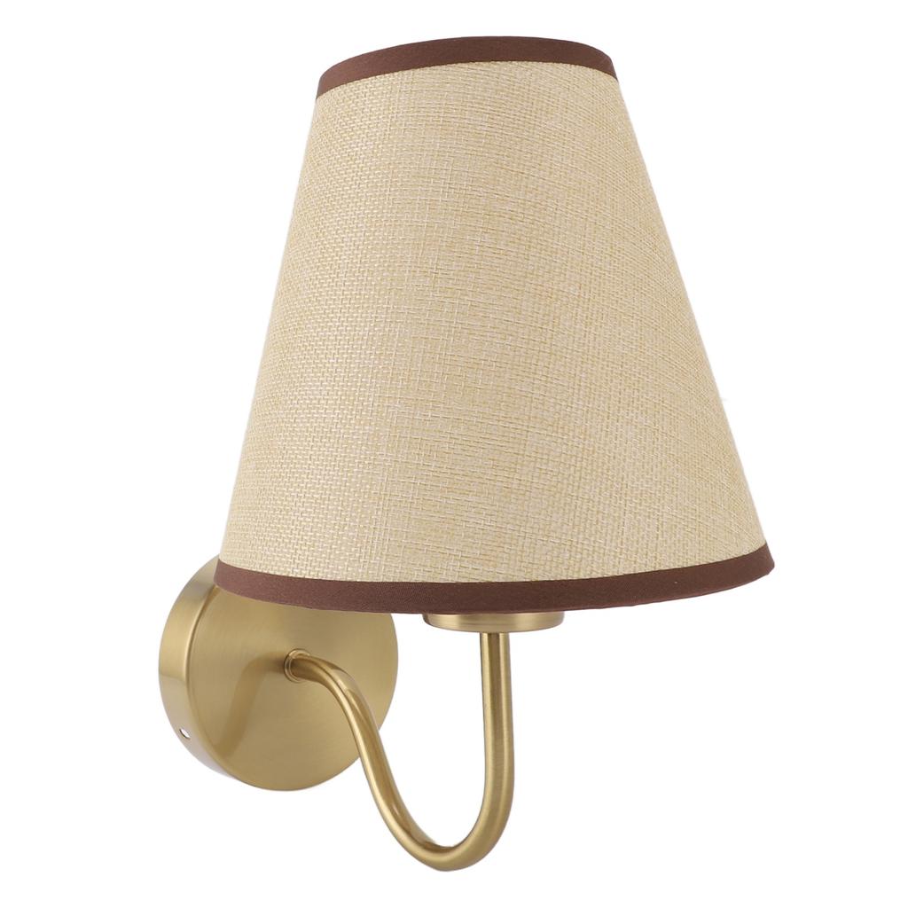 Linen Wall Lamp Modern Decorative Indoor Light for Bedroom Bedside Living Room Hallway Corridor