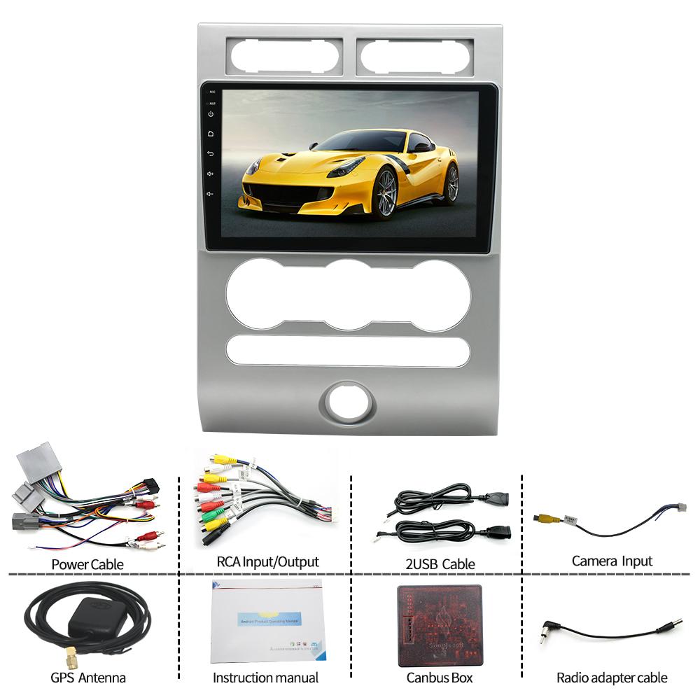 9'' For Android 12 Build-In For Support Wireless Carplay Android Auto RAM 2GB RO