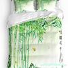 Set Biancheria da Letto 3 Pezzi Orchid Stones Bamboo Zen Verde Per Camera da Letto Letto Matrimoniale Tessile per la Casa Copripiumino Copripiumino Federa