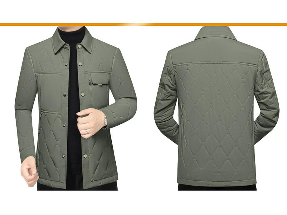 Modische Warme Baumwolljacke für Herren 2025 Winter Mittleres Alter - Leichter, Vielseitiger Business Casual Mantel