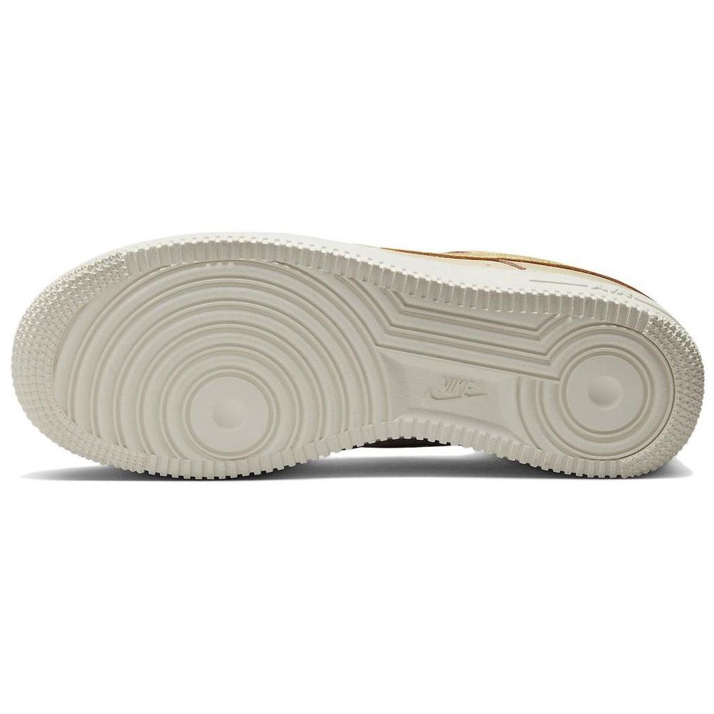 Nike Air Force 1 '07 Essential Women's Lifestyle Sneakers Sanddrift Phantom Metallic Gold DQ7569-102