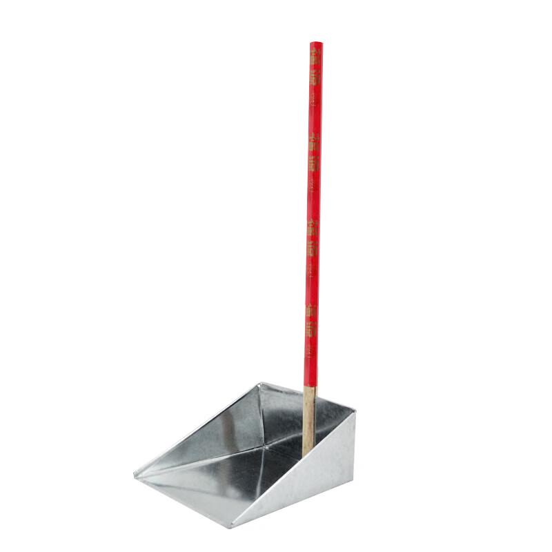 Lanshi WYQ0713 Industrial Metal Dustpan with Wooden Handle