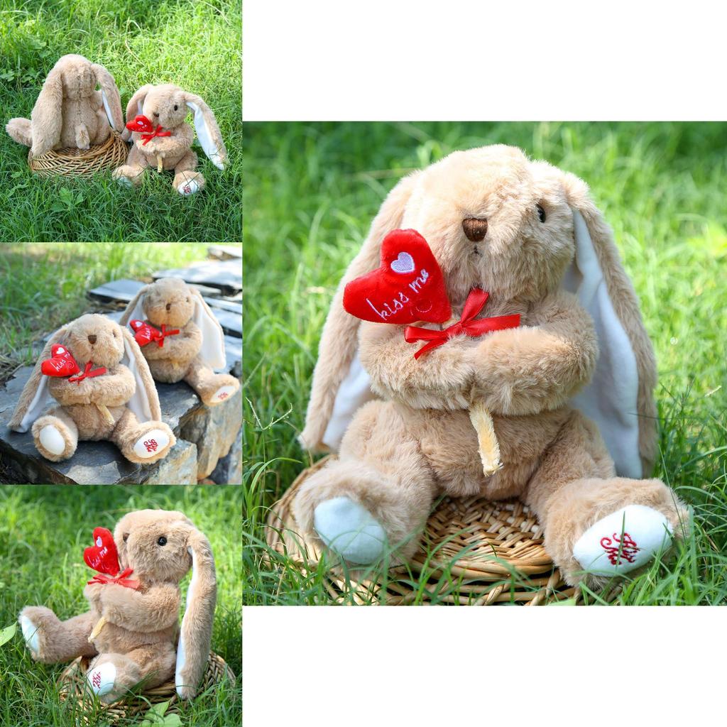 Plüsch Umarmungsblume Hase Spielzeug Mit PP Baumwollfüllung Für Ostergeschenk Mädchen Und Kinder