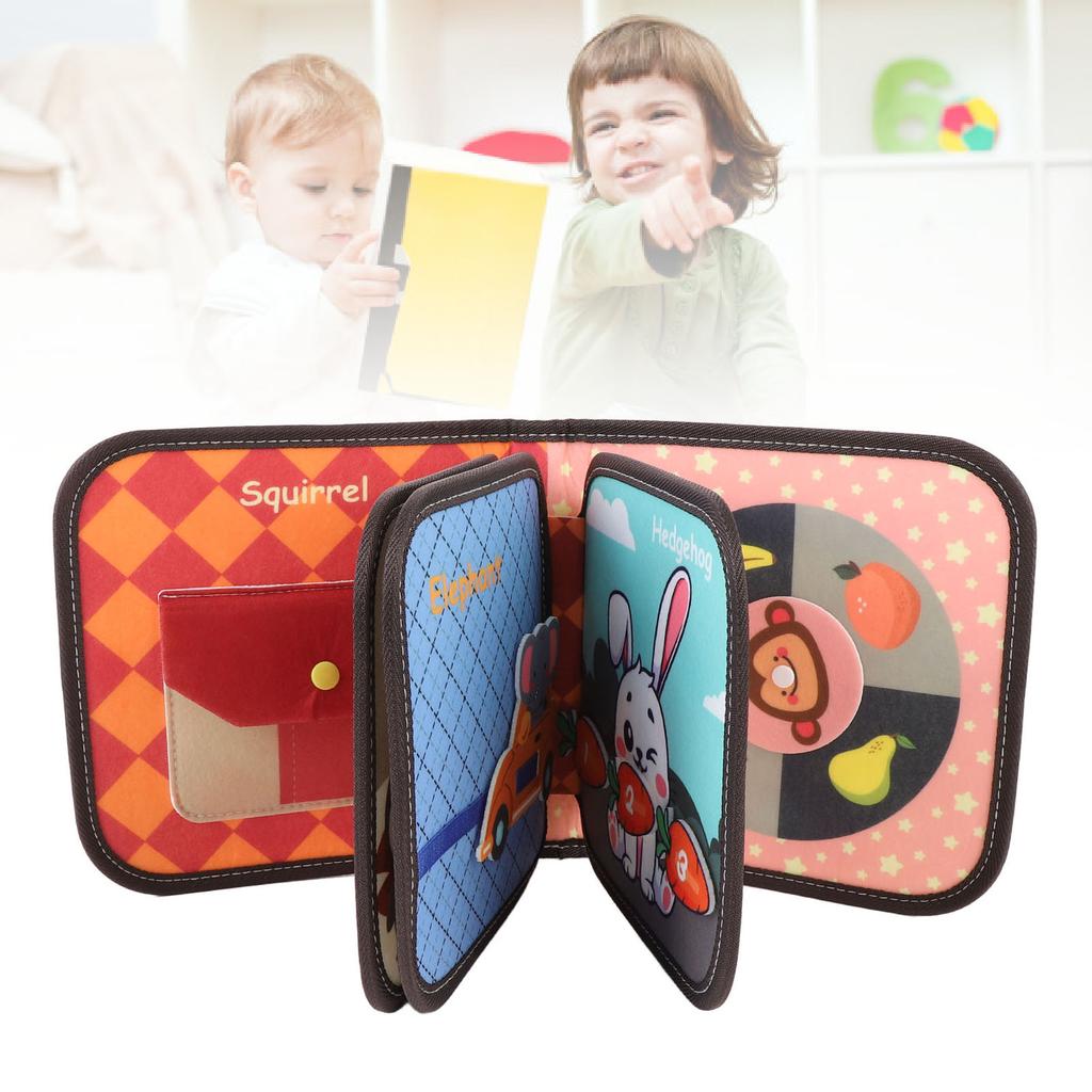3D Activities Felt Story Book Preschool Learning Education Toy Cognition Felt Book for Toddlers Kids