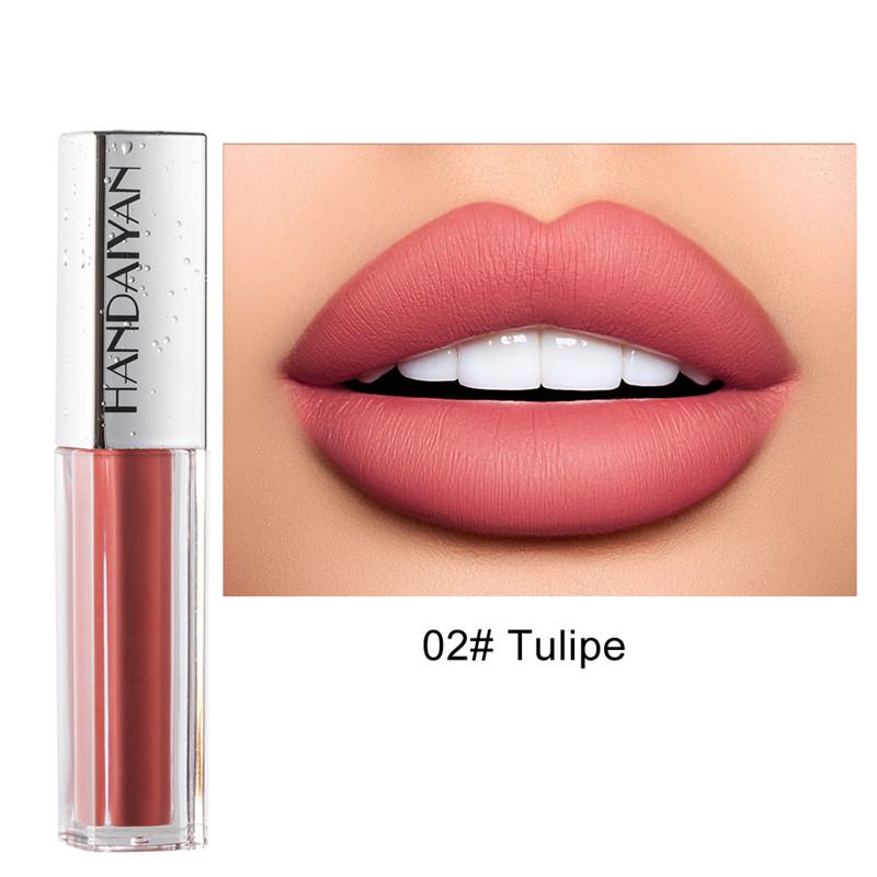 HANDAIYAN 12 Colors Lip Gloss Lce Cream Velvet Matte Lasting Moisturizing Lipstick Lip Glaze