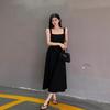 French High-end First Love Black Suspender Dress Women's Summer Dress New Summer Long Skirt Temperament Slim
