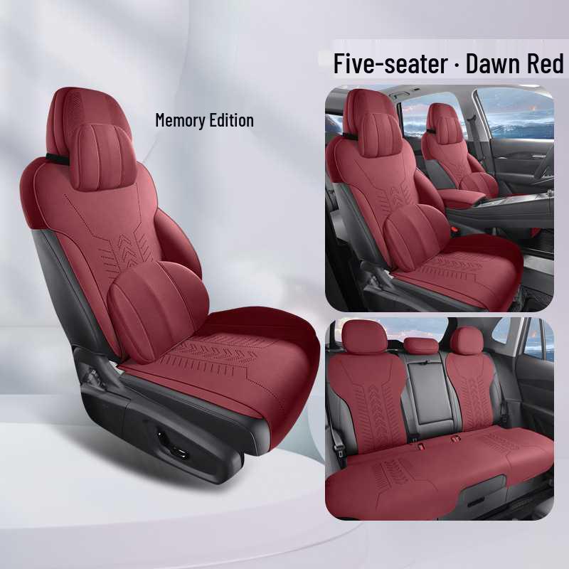 All-Season Suede Seat Cushions for Geely Galaxy E5 - Semi-Enclosed Design