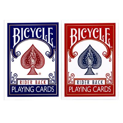 2 Barajas de Cartas Bicycle Rider Back Roja y Azul 808 Selladas Juegos de Cartas Trucos de Magia Atrezzo