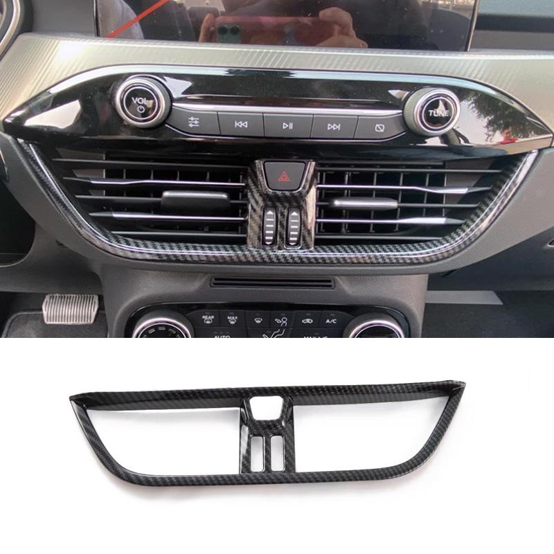For Ford Focus   2024 Carbon Fiber Interior Accessories Door Armrest Window Lift Button Gear Panle Rear Air Cover Trim
