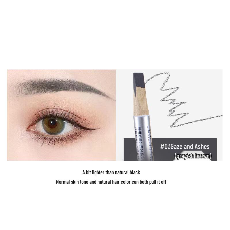 BBM Katana Eyebrow Pencil: Natural Light, Waterproof, Sweatproof, Smudge-proof, Long-lasting, Smooth Microblading for Professional Makeup Artists