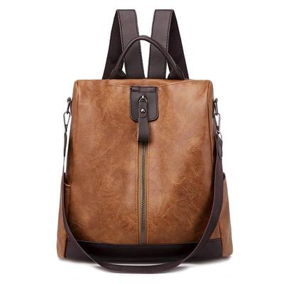 Women's Retro Anti-theft PU Backpack - Casual Outdoor Travel Bag 2025