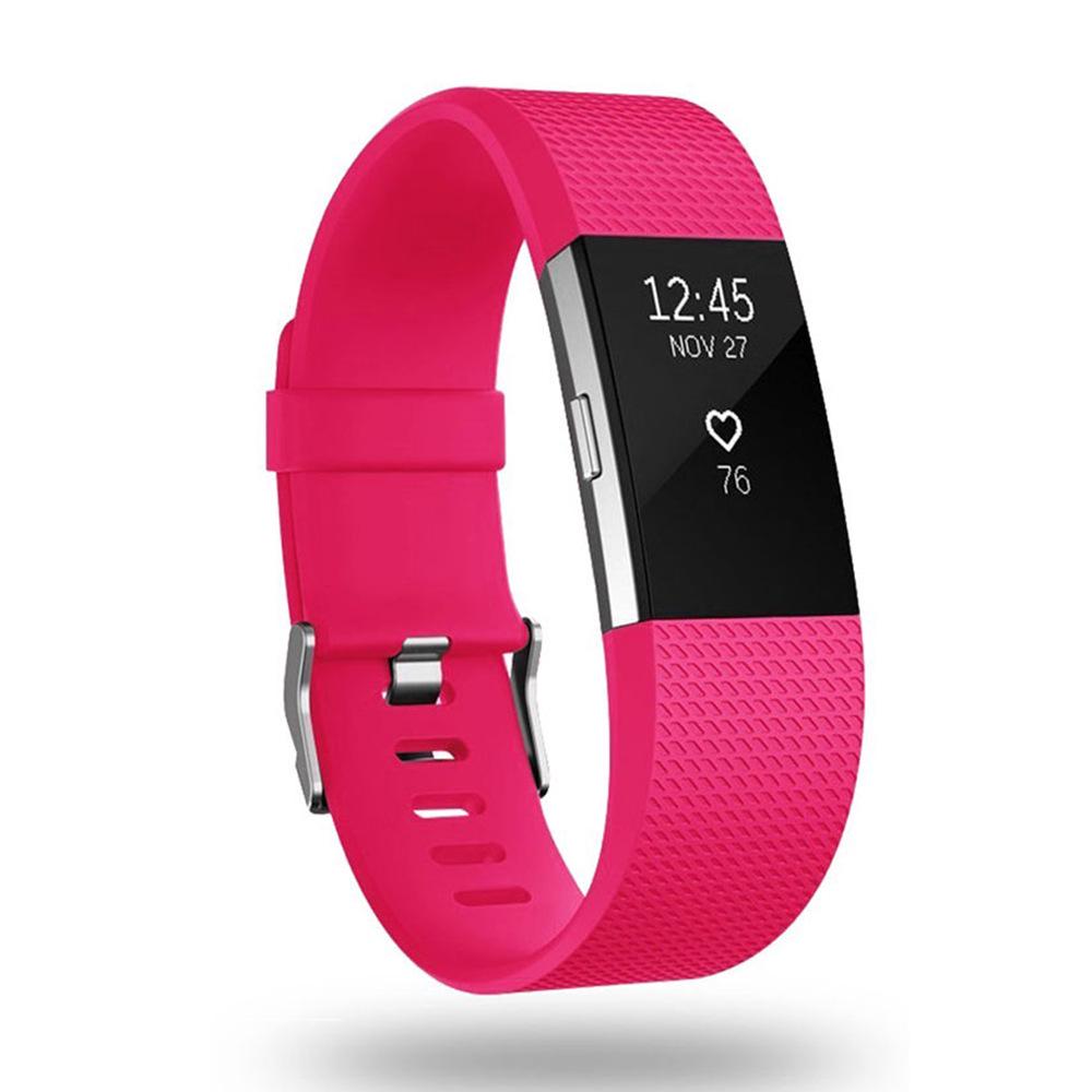 Fitbit Charge 2 Checkered Pattern TPE Sport Replacement Wristband Strap