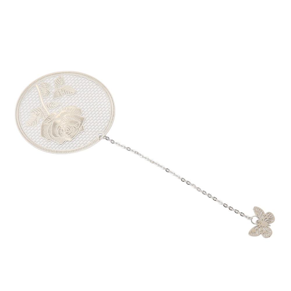 2Pcs Hollow Design Metal Bookmark Leaf Vein Design Hollow Bookmark Leaf Vein Bookmark  For Readers