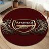 Arsenal F Round Area Rug,Carpet Rug for Living Room Bedroom Sofa Playroom Decor,Non-slip Floor Mat