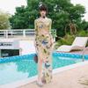 Plus Size Sexy Four-Piece Swimsuit: Chubby Girl Long Dress-Style Split Bikini for Hot Spring Vacation