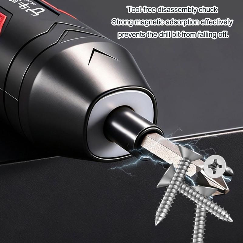Industrial Cordless Screwdriver With Precisions Torques Adjustment Magnetic Tip Enhanced Control Repair Tool