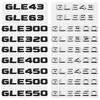 3D Car Rear Trunk Sticker Tail Number Emblem for Mercedes Benz GLE43 GLE63 GLE300 GLE320 GLE350 GLE400 GLE450 GLE500 GLE550