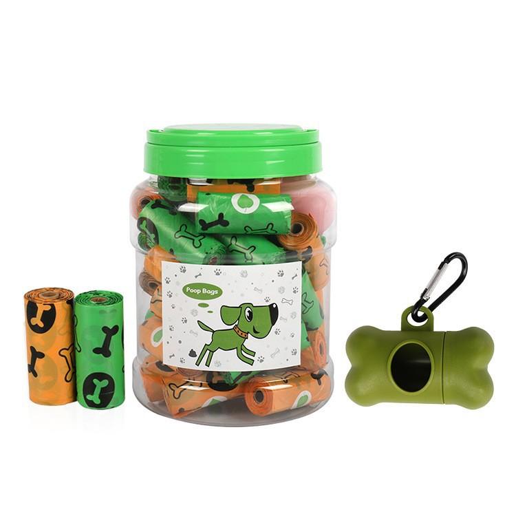 Factory Direct Supply Degradable Dog Poop Bag Bone EPI Pet Garbage Bag Pill Dispenser  ODM Customizable Supplier