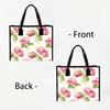 Floral Print Tote Bag Large Capacity Fashion Handbag Casual Daily Shoulder Bag for Women Outdoor Travel Shopping Use