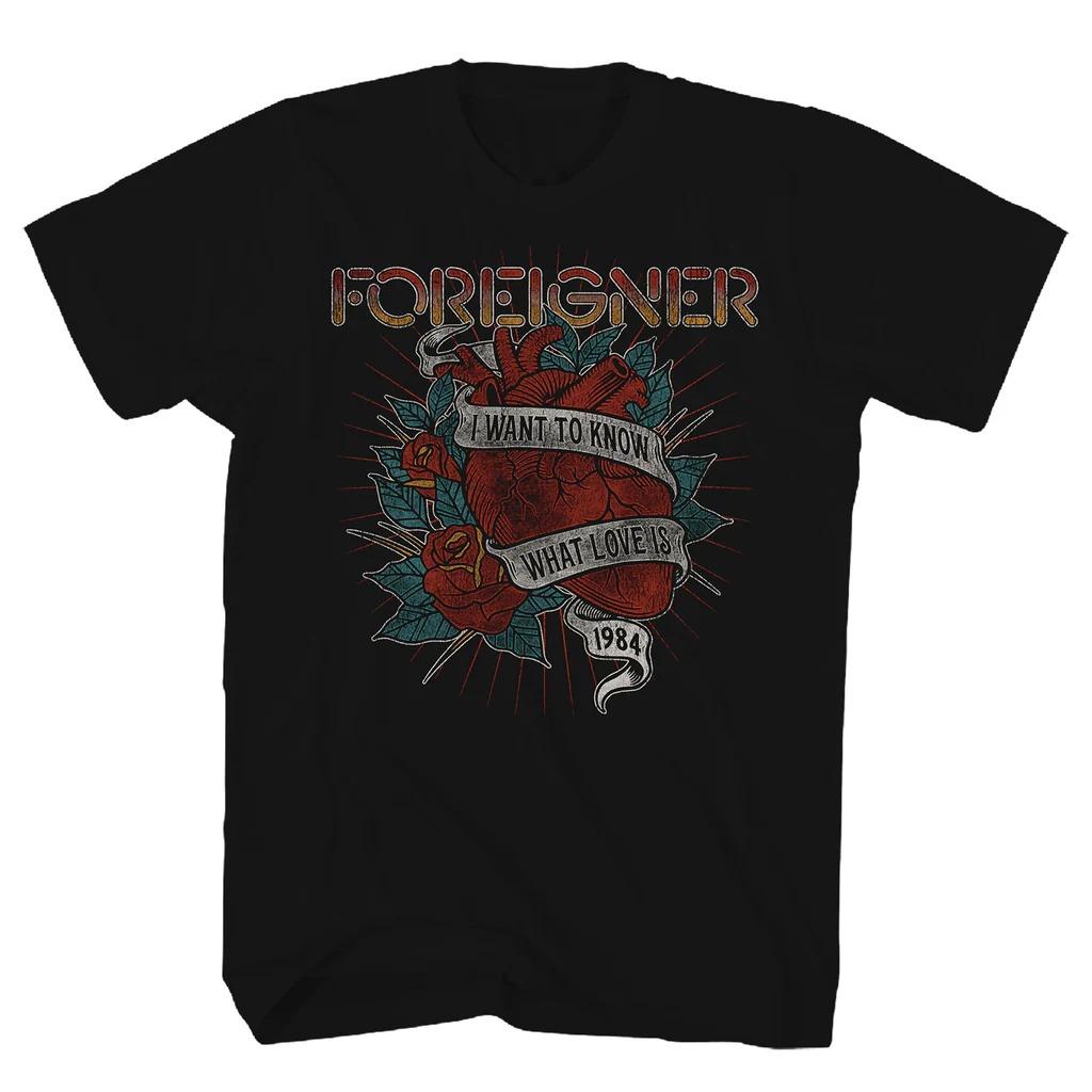 

Foreigner 1984 I Want To Know What Love Is T-shirt High-end Luxury Is for Both Men and Women Top Y2k 2026 Summer Hot Sale 4XL