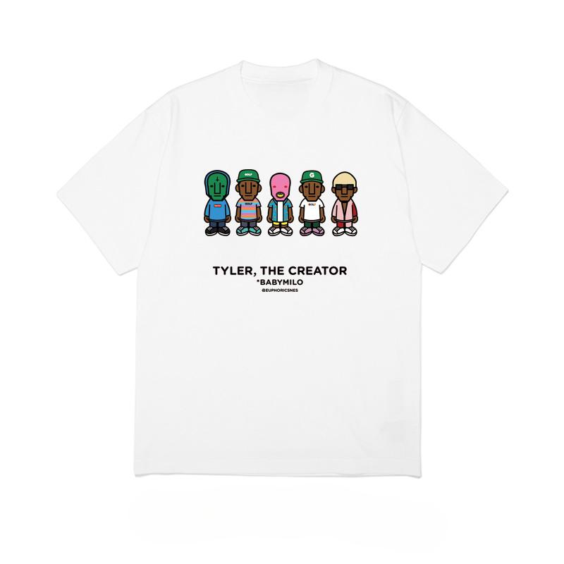In 2025 SummerTaylor s creator a fashionable cartoon retro hip-hop rap hip-hop loose cotton T-shirt for both men and women
