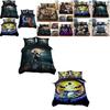 Custom Digital Print 90gsm Nordic Style Three Piece Bedding Set With Pillow Cases And Duvet Cover