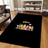 The Flintstones2 Flannel Pattern Square Carpet,Area Rug,Carpet Rug for Living Room Bedroom Sofa Playroom Decor,Non-slip Floor Mat