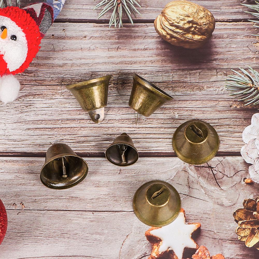 10 Pcs DIY Crafts Small Bells Jingle Bells Vintage Decoration Bells for Hanging Christmas New Year Wedding Party Decorations