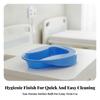 Bedpan Easy to Clean Polymeric Sleek for Bedridden Patients, Elderly