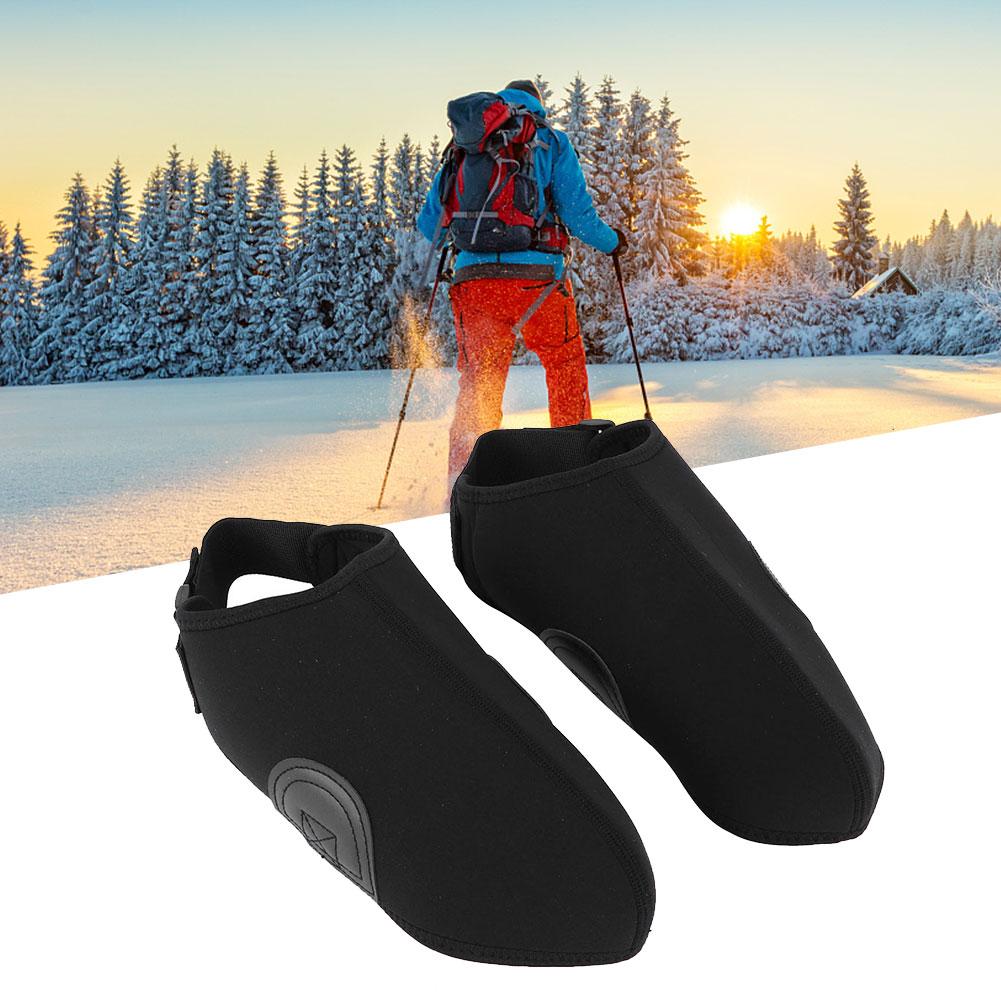 1 Pair Double Plate Snow Shoe Protector Windproof Skiing Boot Cover Overshoes Equipment