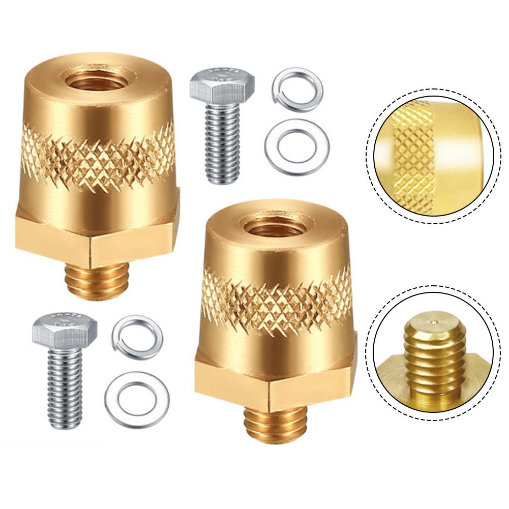 Car Battery Terminal Adapters M8 Car Battery Terminals Car Positive Negative Battery Post Connector With Screws And Washers