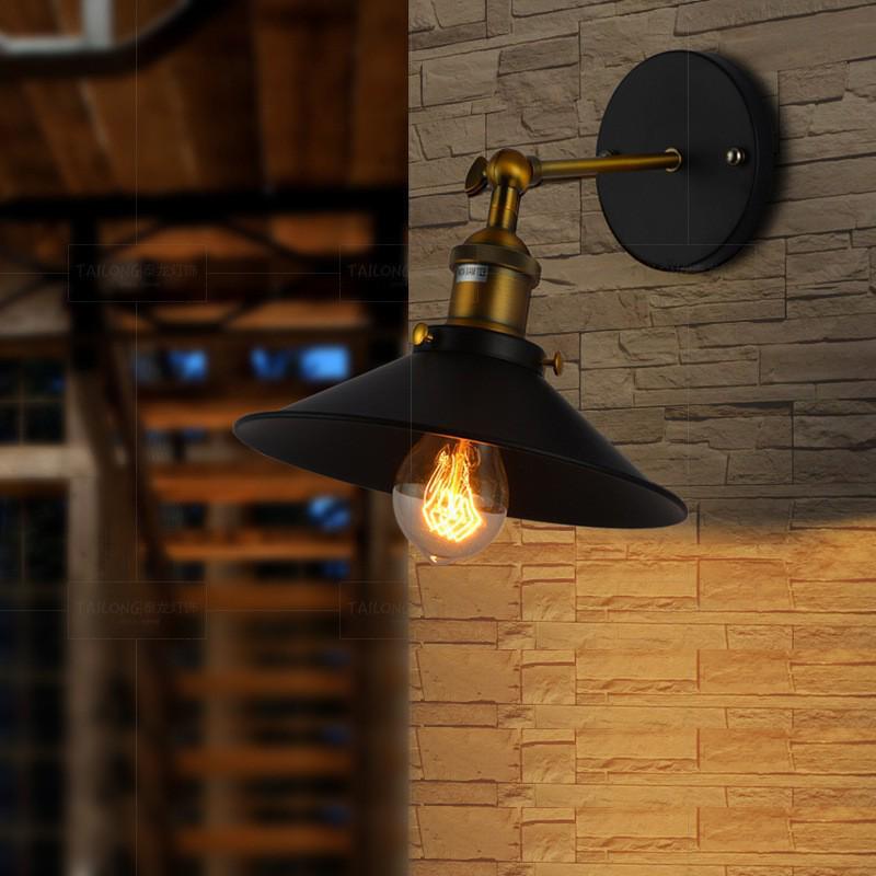 Retro Industrial Outdoor Wall Lamp - Iron Art for Hallway, Corridor, Balcony, or Restaurant